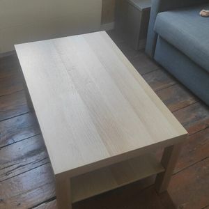 Table basse Ikea bois clair