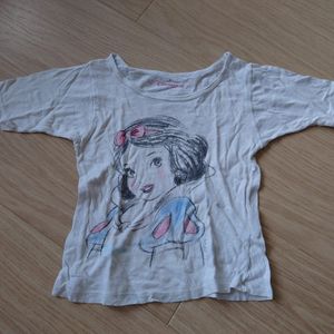 T-shirt 4 ans blanche neige