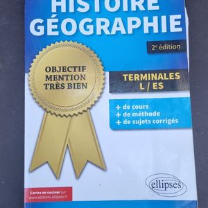 Livre scolaire histoire géographie 
