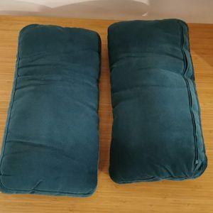 Deux coussins de canapé, vert