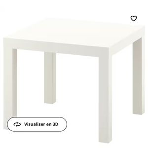 Table basse blanche IKEA 