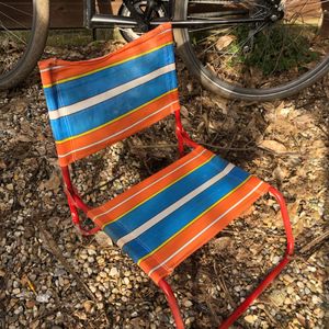 Chaise pliable camping  vintage 