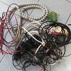 Lot câbles électriques divers