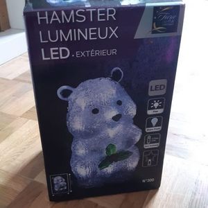 Hamster décoration lumineuse Noël 