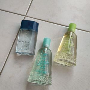 3 flacons eaux parfum antes et lotion