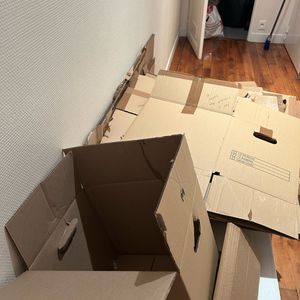 Donne 20 cartons déménagement 