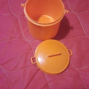 Mini poubelle orange jouet enfant