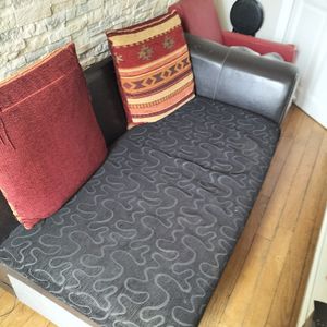 Canapé d'angles/lit séparables avec coffre 