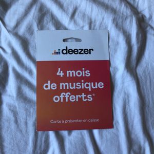 Carte Deezer Premium