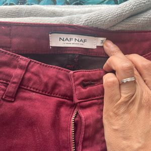 Pantalon bordeaux NAFNAf 