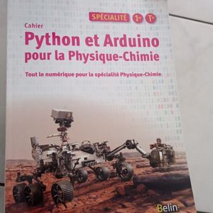 Cahier python et Arduino 