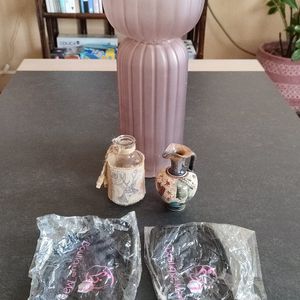 Lot vases + masques tissu neufs