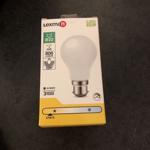 Ampoule Lexman B22 60W 806 lumens