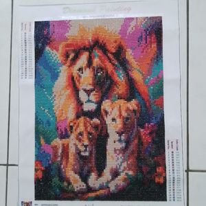Toile lions