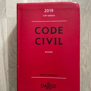 Livre Code civil 2019
