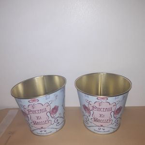 2 mini pots ou cache pots 