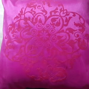 Housse coussin rose