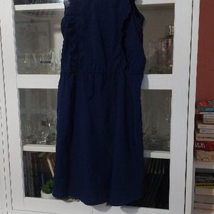 Robe bleue à bretelles (38)