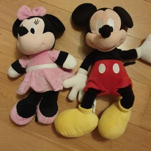 Peluches Mickey et Minnie