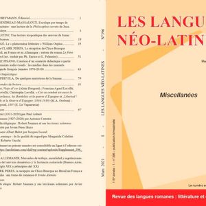 Revue des Langues Néo-Latines septembre 2011