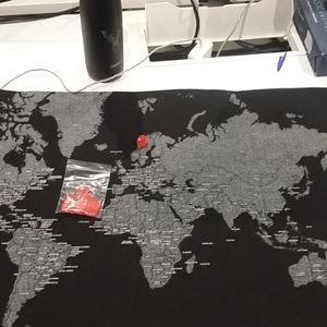 Carte du monde épinglable