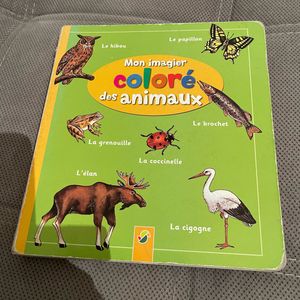 « RÉSERVE » Livre mon imagier coloré des animaux 