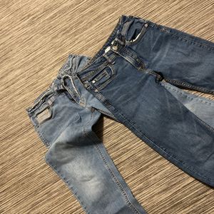 2 jeans garçons 9-10 ans