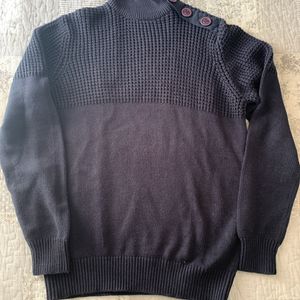 Pull bleu marine taille L homme