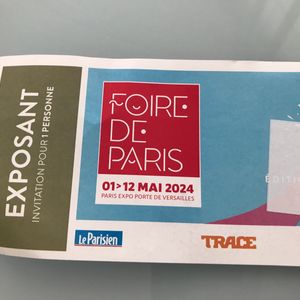 Invitation Foire de Paris