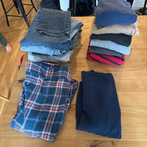 Lot jeans pulls chemise - t S/M
