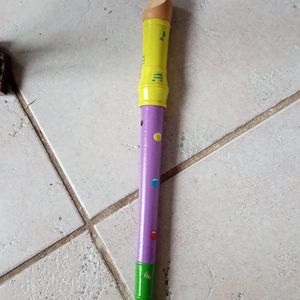 Flûte en bois multicolore 