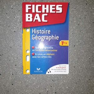 Fiches Bac TS Histoire Geo 