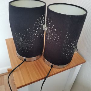 2 lampes de chevet