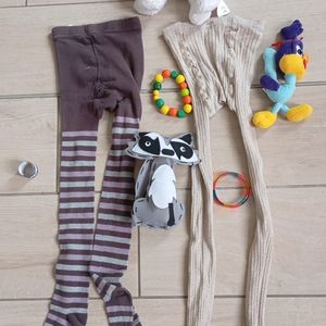 Lot collant taille 6/8 ans+ peluches 