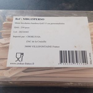 Mini brochettes bambou