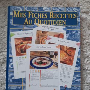 Livre/classeur de recettes de cuisine 