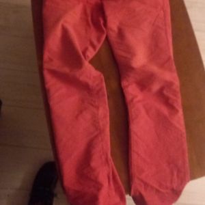 Pantalon M chino rouge 
