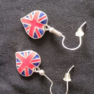 Boucles d'oreilles drapeau anglais 