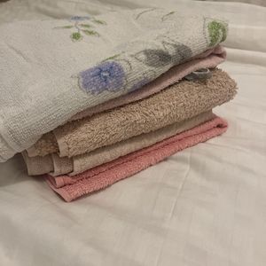 5 petites serviettes de bain 100x50