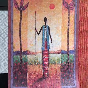 Lithographie femme Masaï