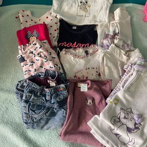 Lot vêtements bébé fille 12 mois 