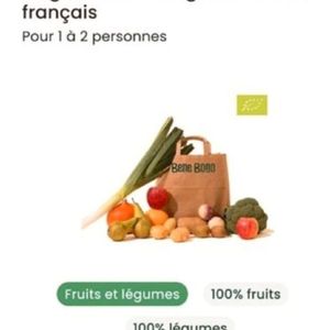 Réduction 10e fruit et légumes sur bene bono