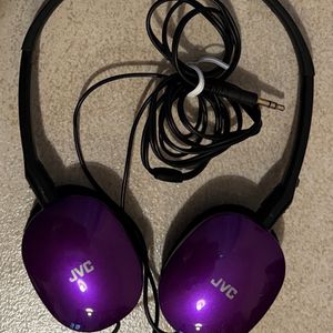 JVC petit casque filaire violet & oreillette micro