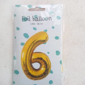 Ballon chiffre 6