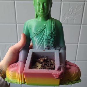 Bouddha petit pot de fleur en impression 3D 