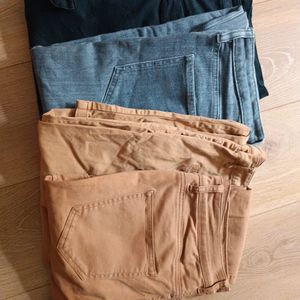 3 jeans,1 pantalon ,1 jupe en lot 