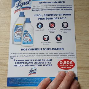 Bon de réduction Lysol