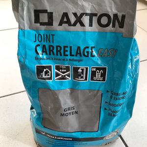 Joint carrelage en poudre - AXTON - gris moyen 