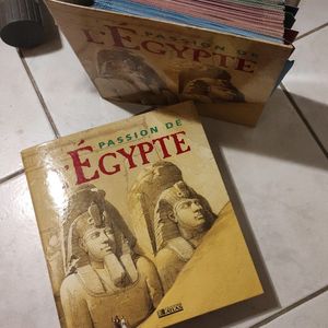 2 classeurs "passion de l'Égypte" 