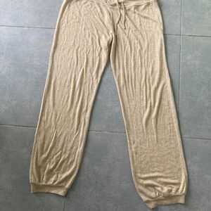 Pantalon fluide  doré M/L
